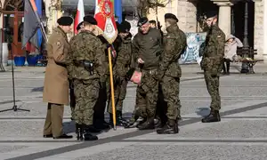 Uroczysta przysięga wojskowa w bolesławieckim Rynku - 8.02.2025r.