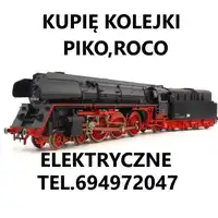 Kupię kolejki elektryczne-lokomotywy, wagony Piko, Roco
