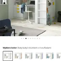 Łóżko dziecięce na antresoli SMASTAD IKEA