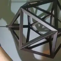 LAMPA sufitowa WISZĄCA żyrandol RETRO 
