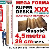 NOWOŚĆ Elastyczna deska dekoracyjna DekorFront MEGA lux FORMAT 4,5 m x 29 cm!