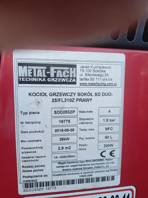 Piec pompa ciepła komplet 25 KW