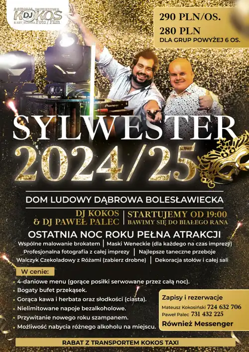 Sylwester 2024/2025 Dabrowa Bolesławiecka