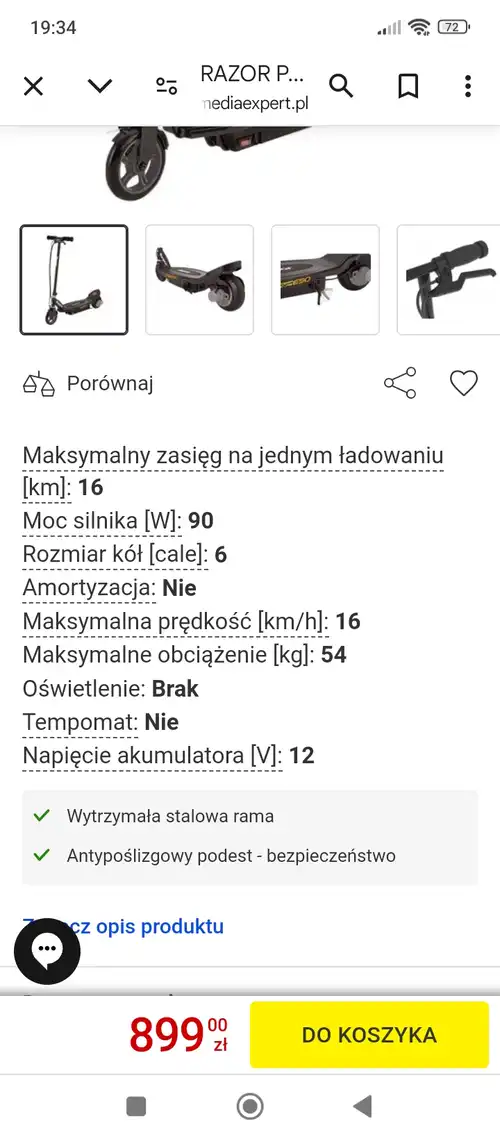 Hulajnoga elektryczna 