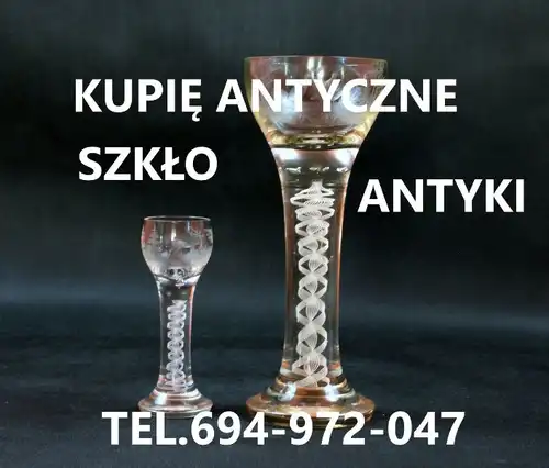 Kupię antyczne szkło,butelki,widokówki,starodruki