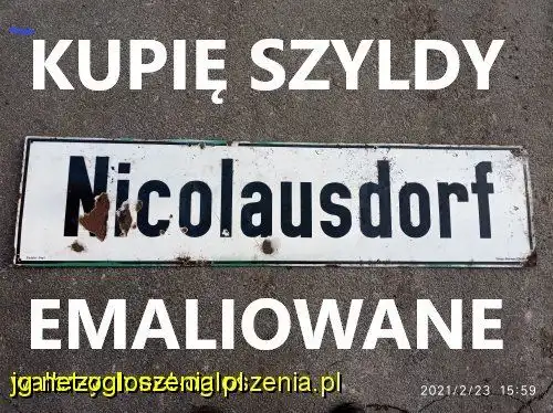 Kupię antyczne reklamy emaliowane,szyldy