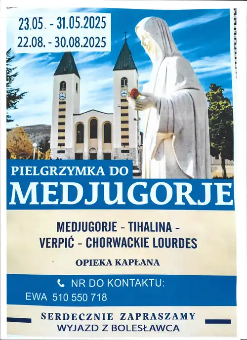 Pielgrzymka do Medjugorje 23.05-31.05 + 22.08+30.08