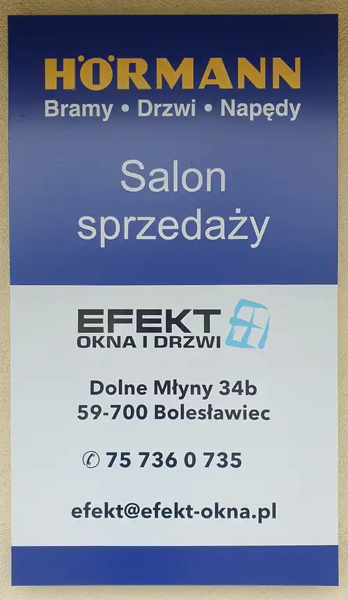 Firma Efekt Okna i Drzwi zatrudni monterów okien drzwi rolet bram garażowych.