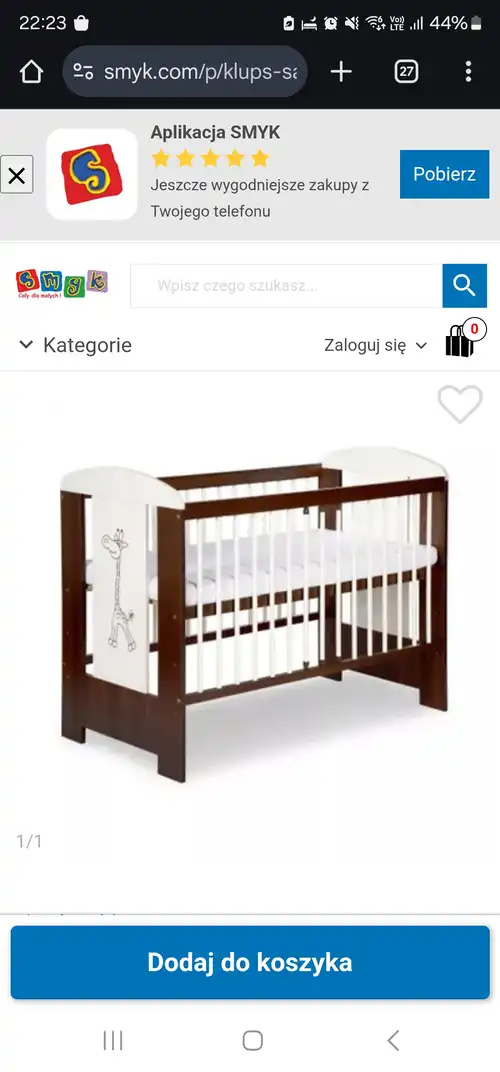 Odda za darmo łóżeczko dziecięce 