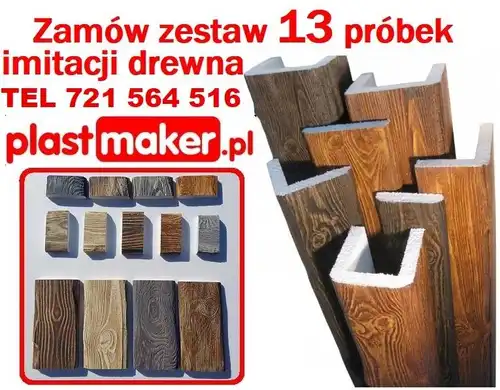 belki rustykalne sufitowe maskownice NA WYMIAR drewna fake wood elastyczna deska
