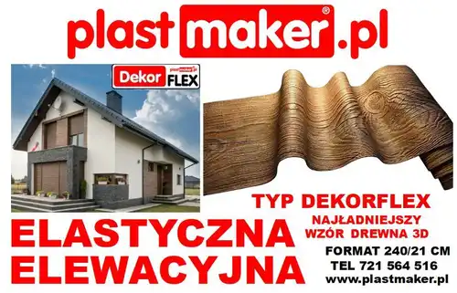 NOWOŚĆ - Elastyczna luksusowa elastyczna deska MEGA FORMAT/  4,5 długości i 29 cm szer. Imitacja drewna